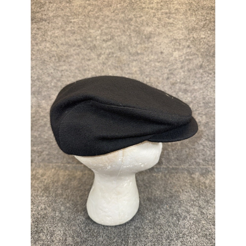 Vintage Reebok Black Newsboy Hat Men's Size Large Made USA Basketball Logo - Picture 3 of 7